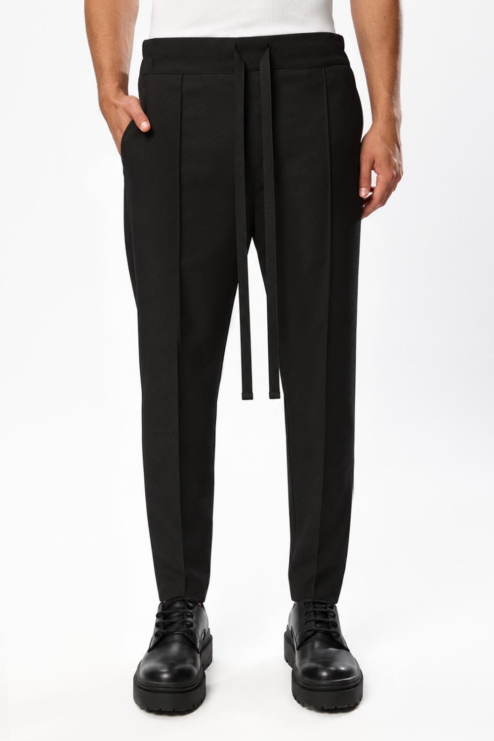 Thom V3 Black Wool Blend Pants