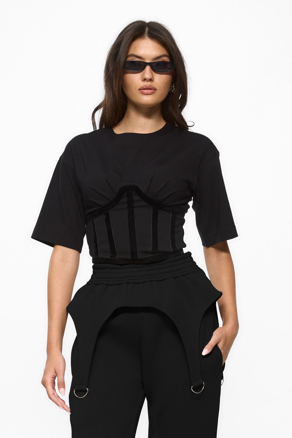 Top Corset Marsilia | Femei | Negru | Stil Modern și Elegant | Confort și Funcționalitate | Atelier Hamza