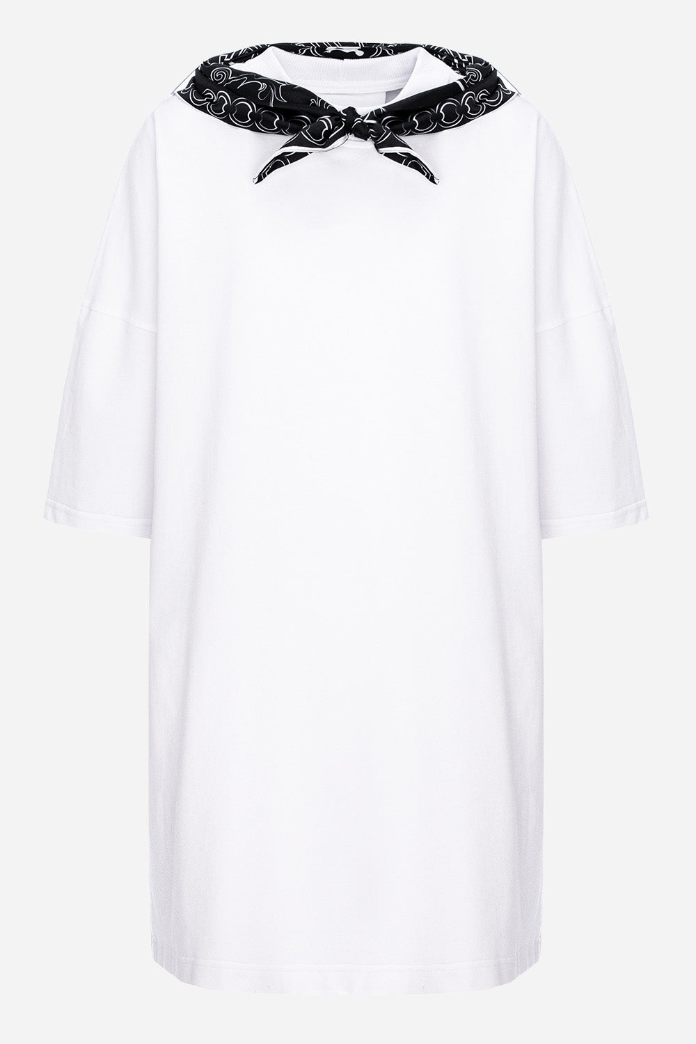 Sukienka T-shirt Bandana z nadrukiem gorsetu