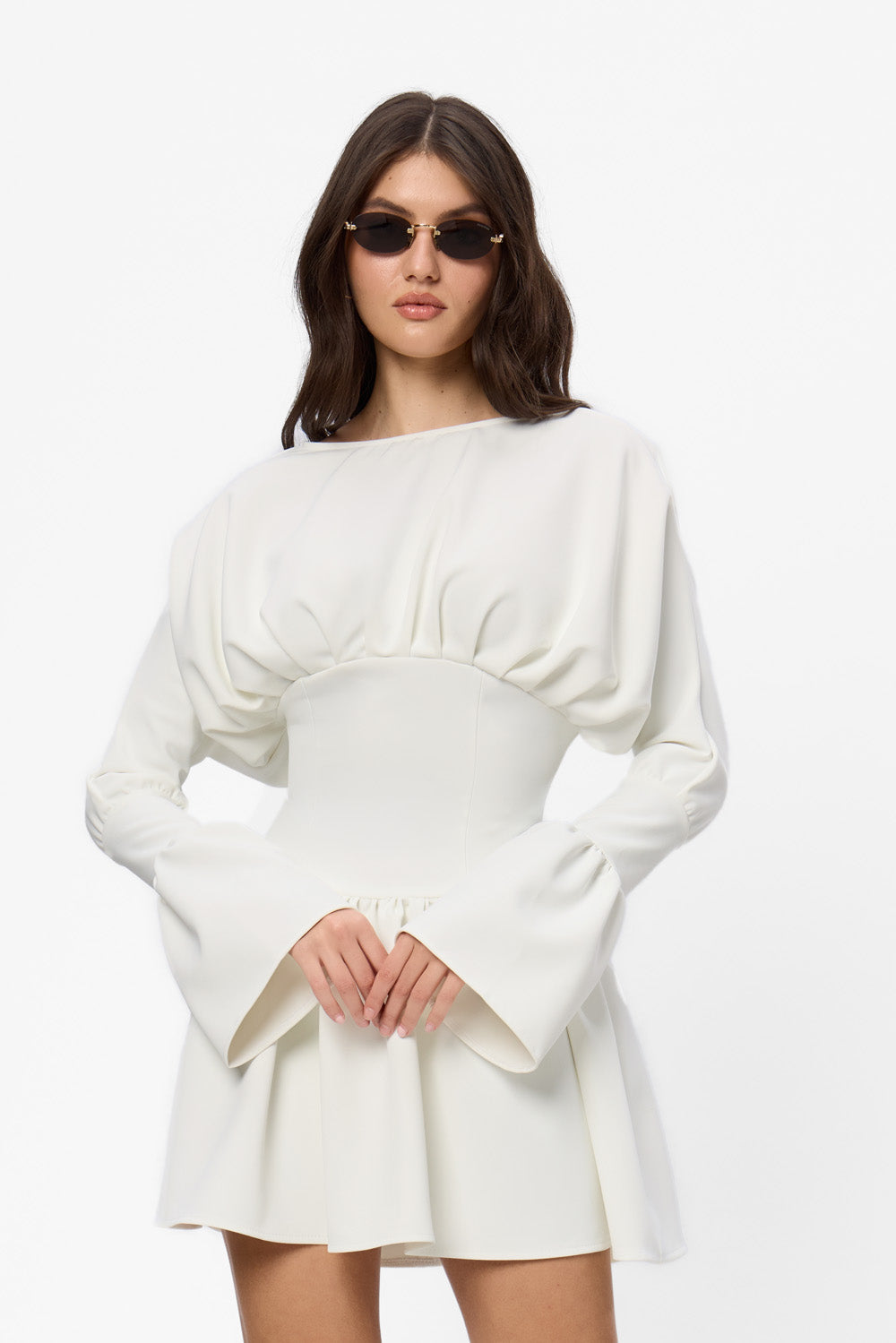 Nyssa Cloth off-white Dress