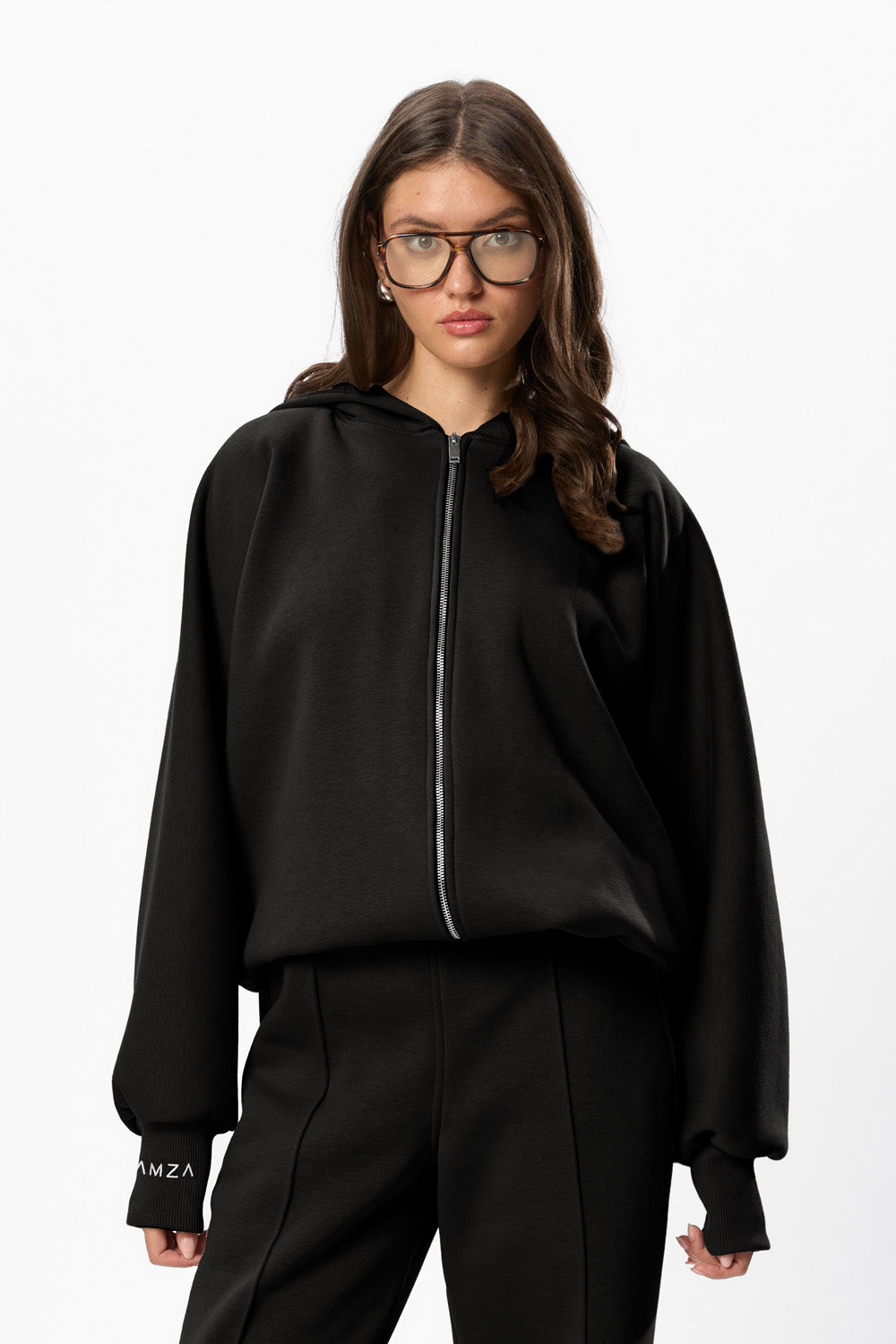 Hardy V2 Black Fleece Zip  Hoodie