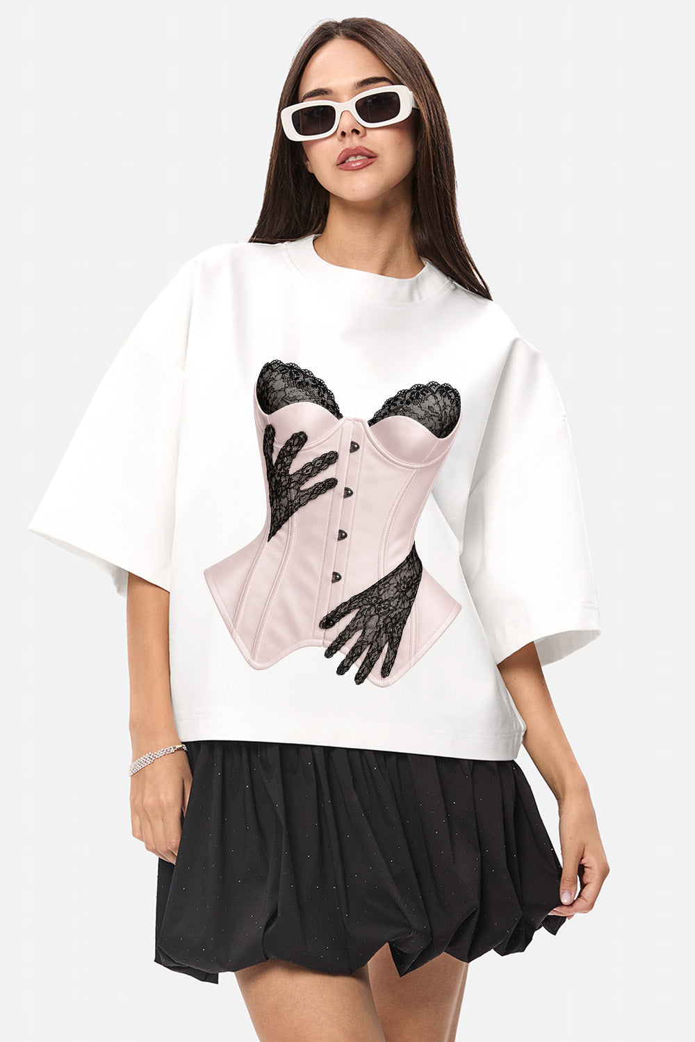 Ivory Hands printed Off-White T-Shirt