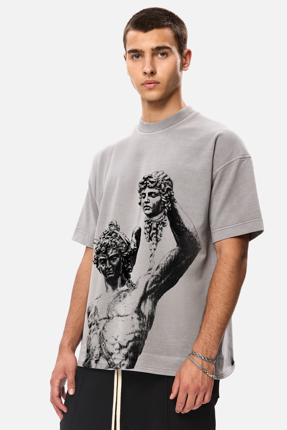 Perseus Grey Printed T-shirt