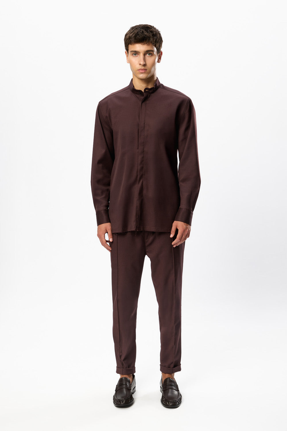 Thom Burgundy Shirt