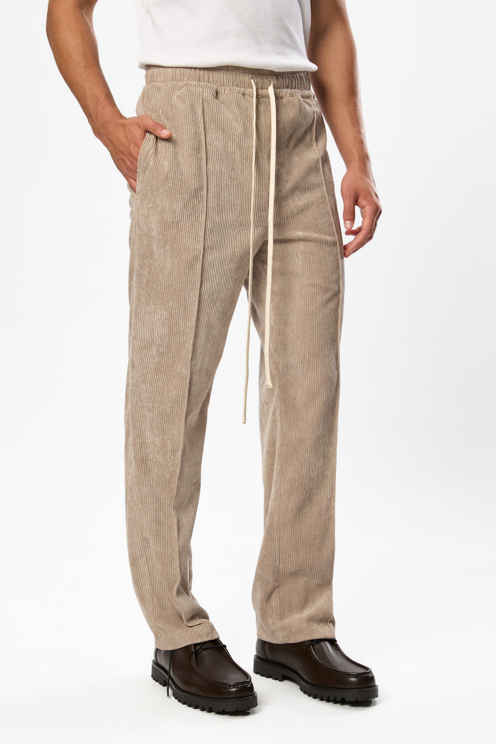 Five Beige Corduray Pants