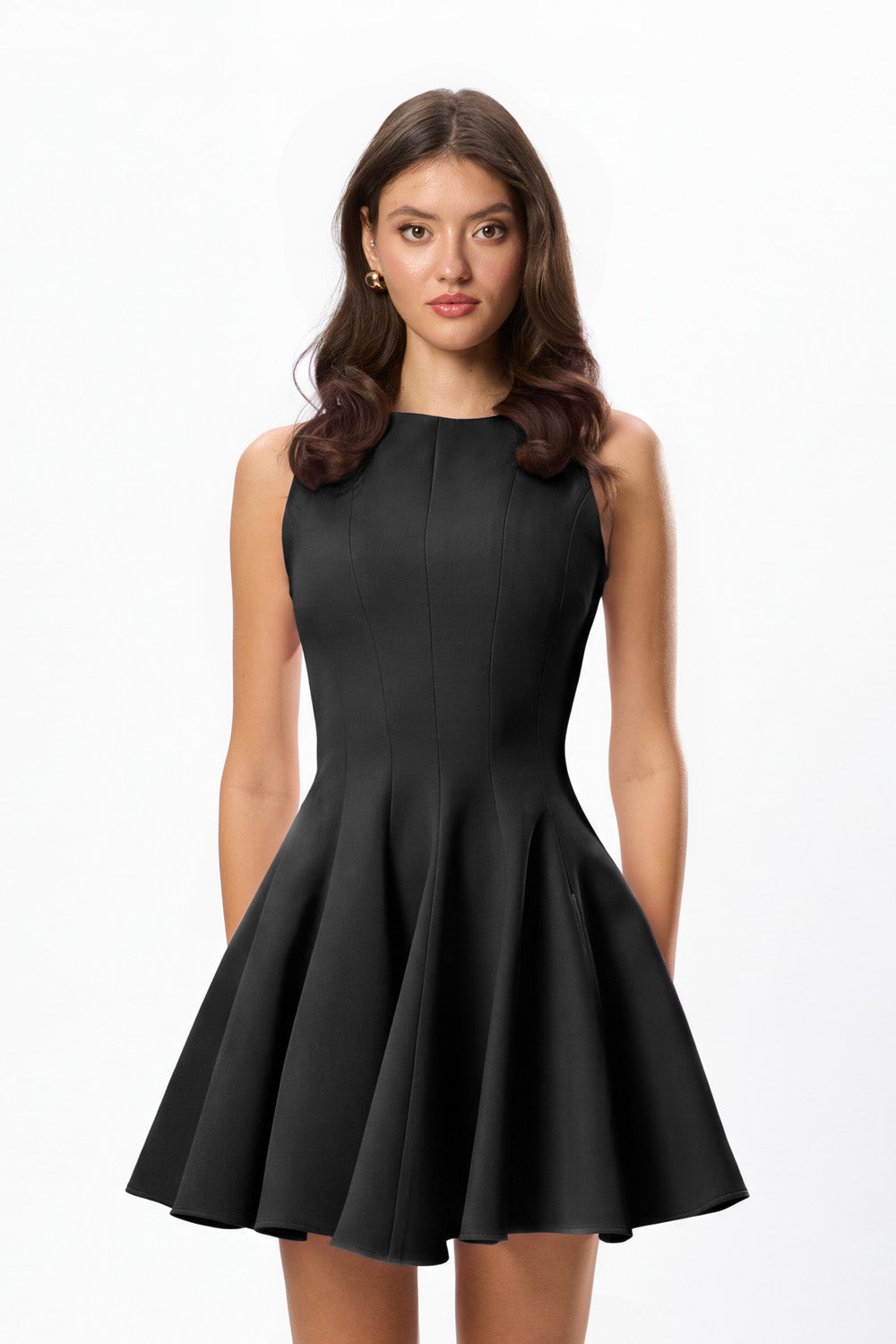 Sienna black woven Dress