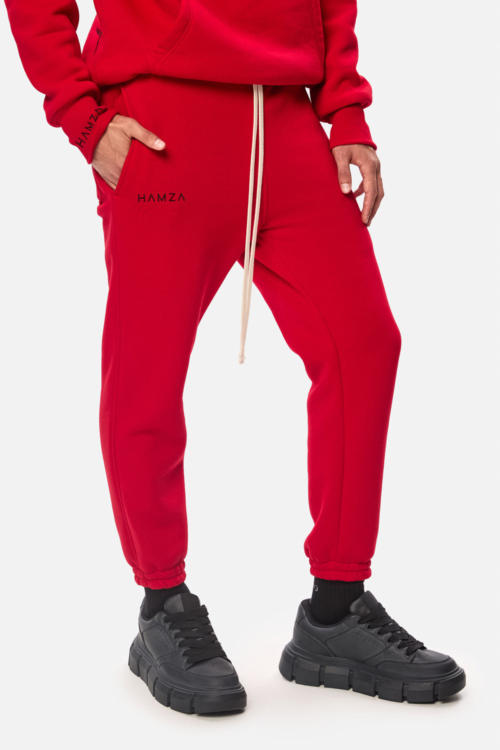 Flame Embroidered Fleece Tracksuit