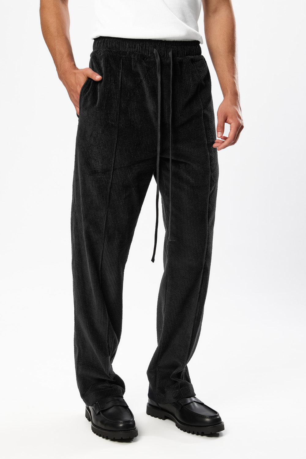 Five Black Corduray Pants