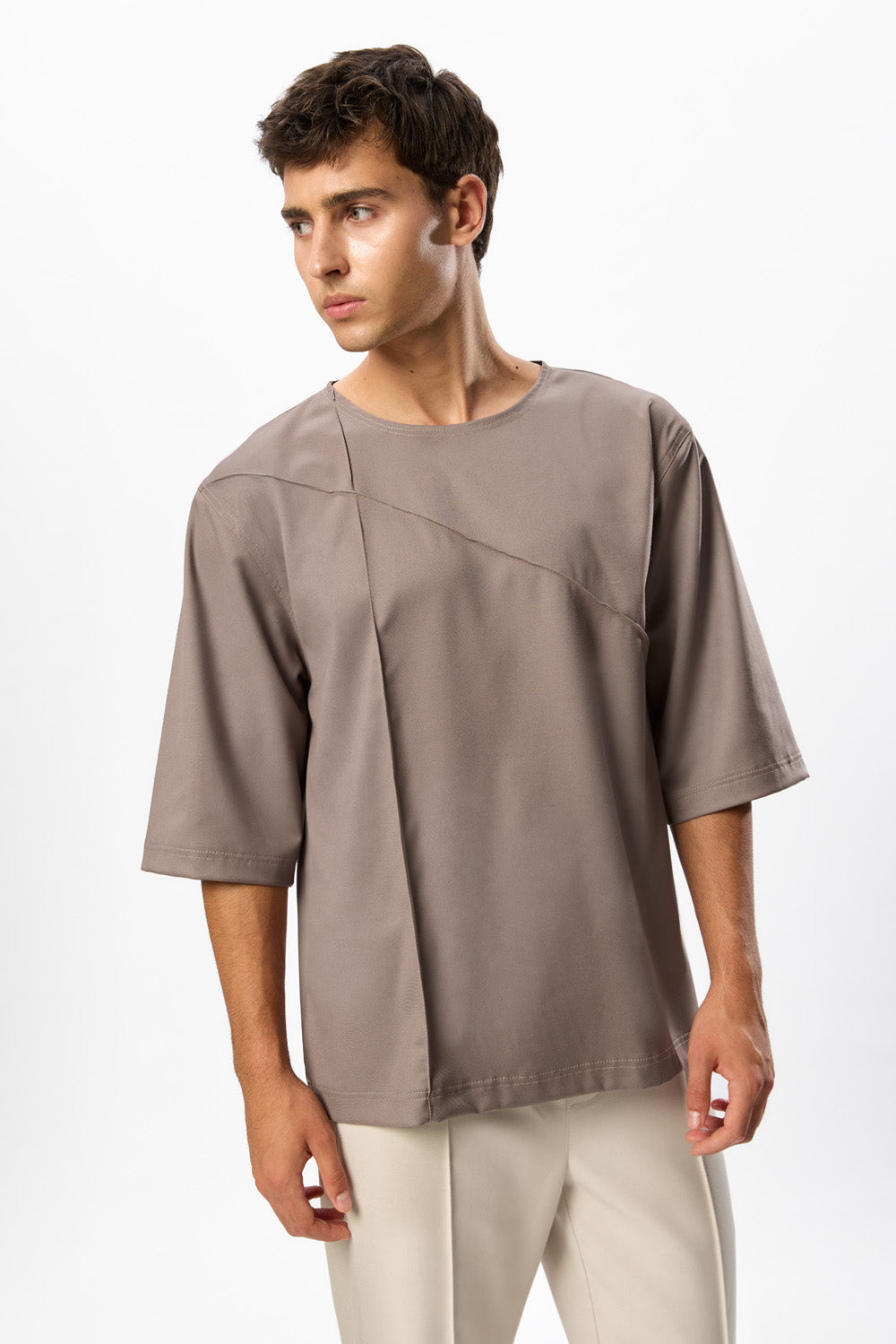 Thom X Beige Woven T-Shirt