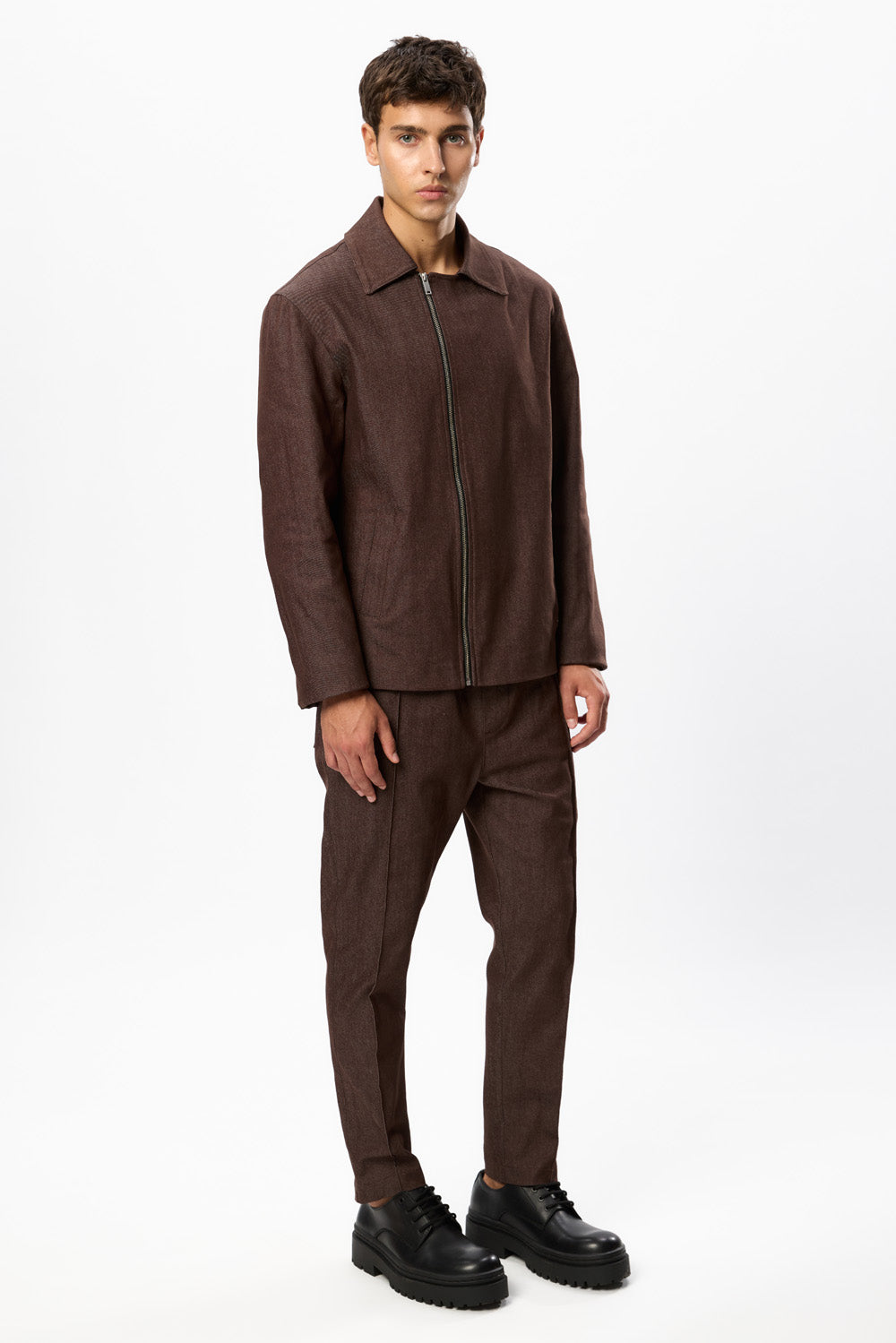 Six V2 Brown Denim  Pants