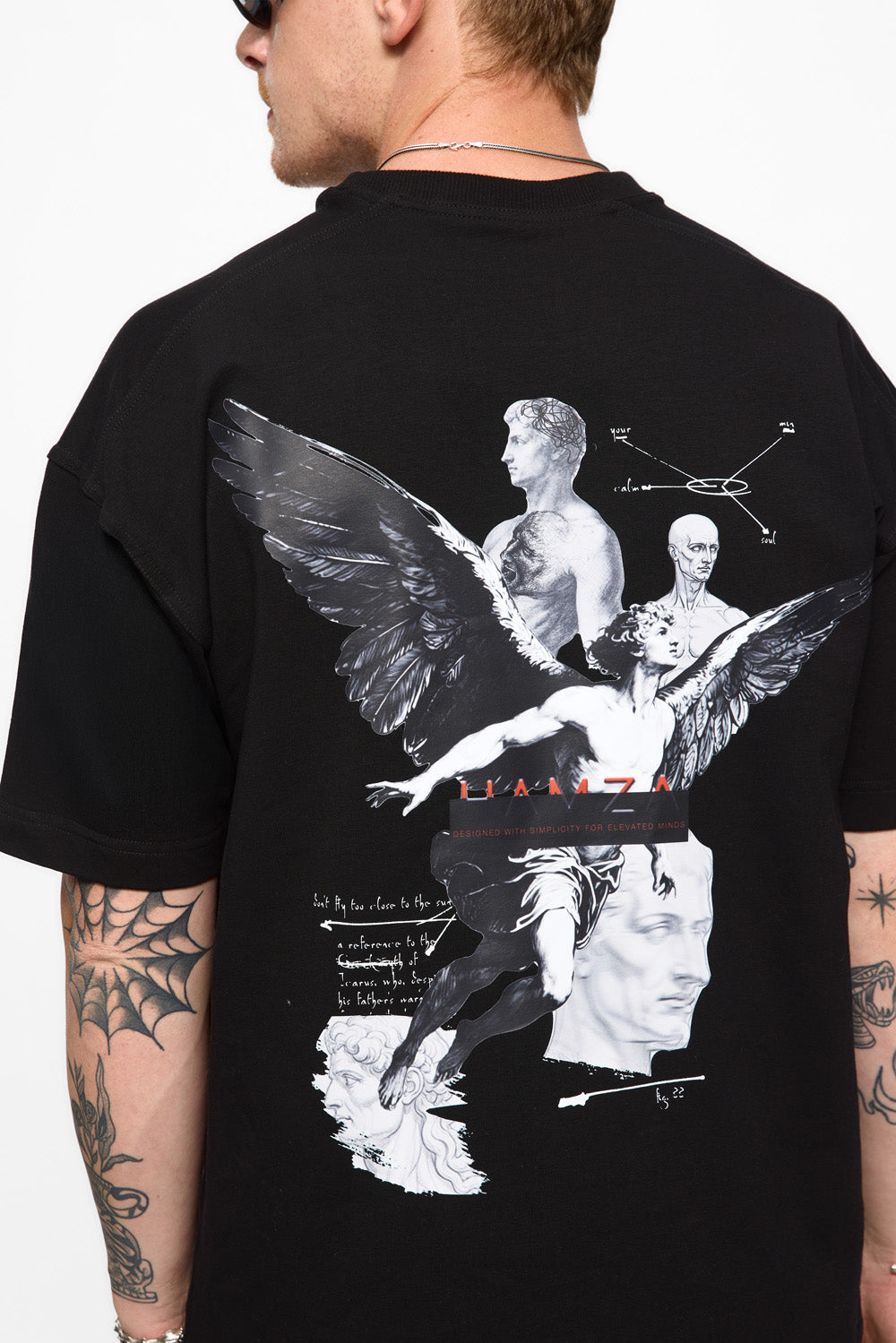 Tricou alb cu imprimeu Riyad