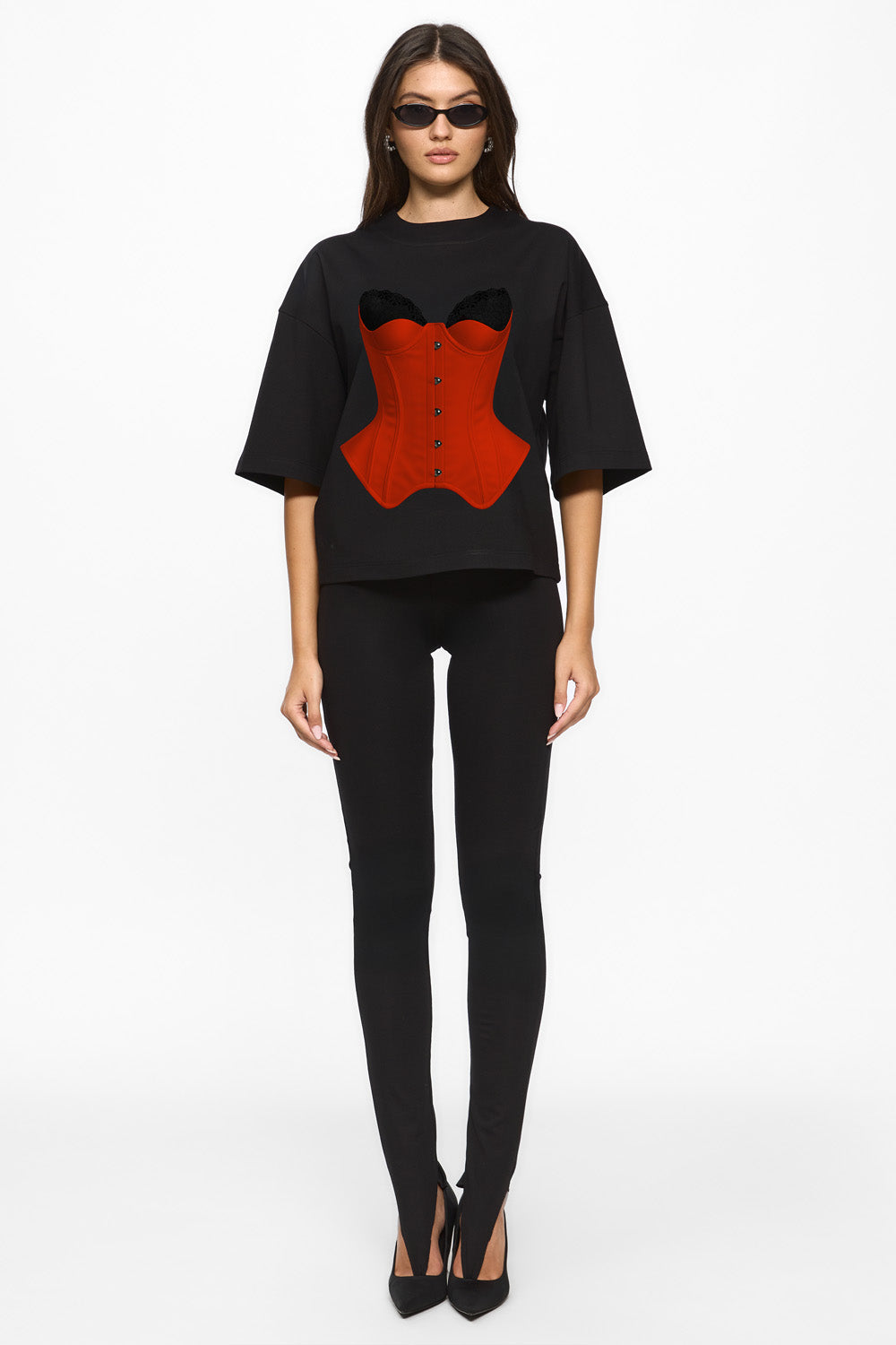 Charmante drukowana koszulka w kolorze Off-White W