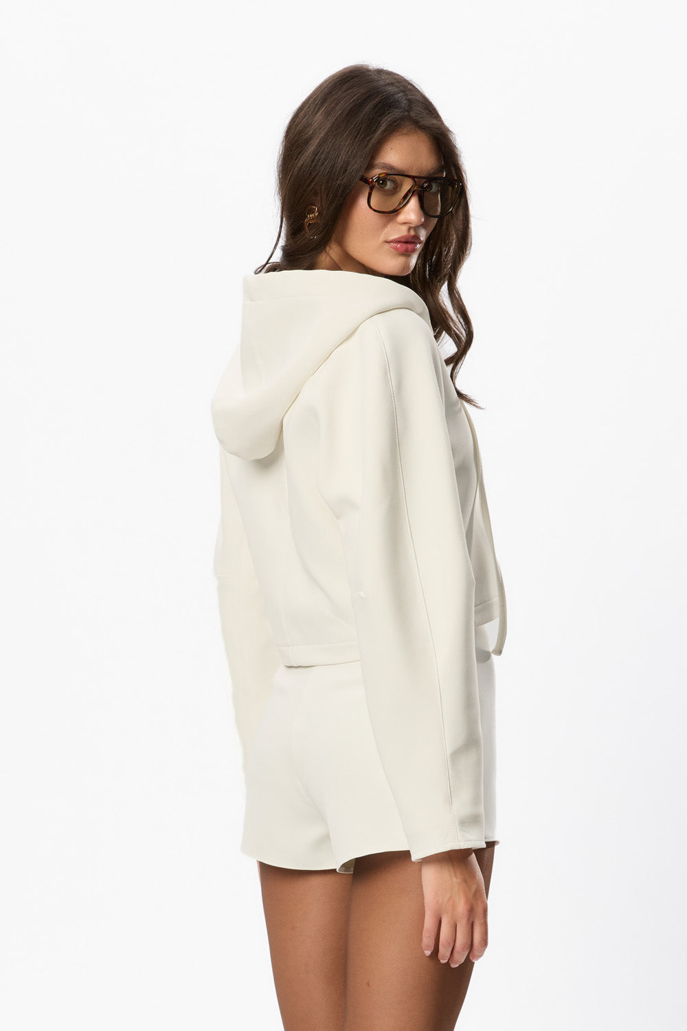Feli Off-White Woven Jacket