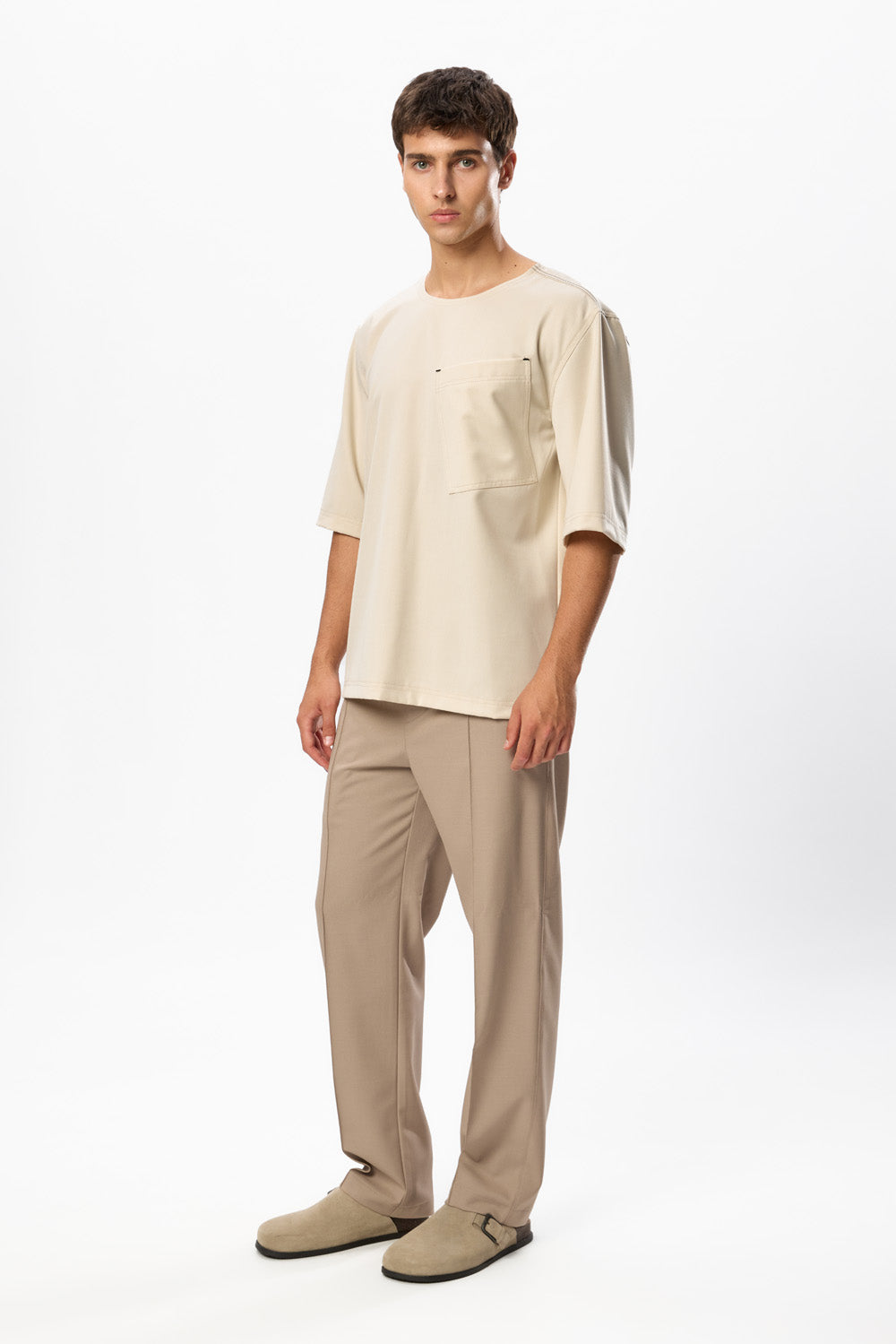 Noa Off White Wool Blend T-Shirt
