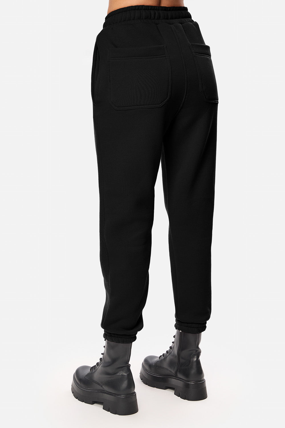 Skipper czarne rozszerzane spodnie W