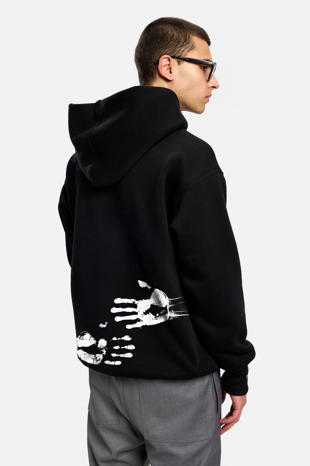 A hug that could last 4ever Hanorac  | Barbati | Confort & Eleganță | Negru | Atelier Hamza