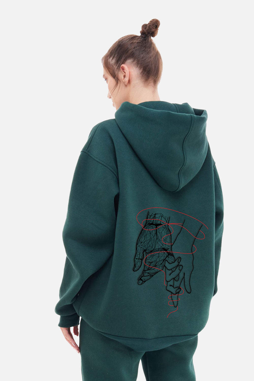 Bonsai embroidered W Hoodie