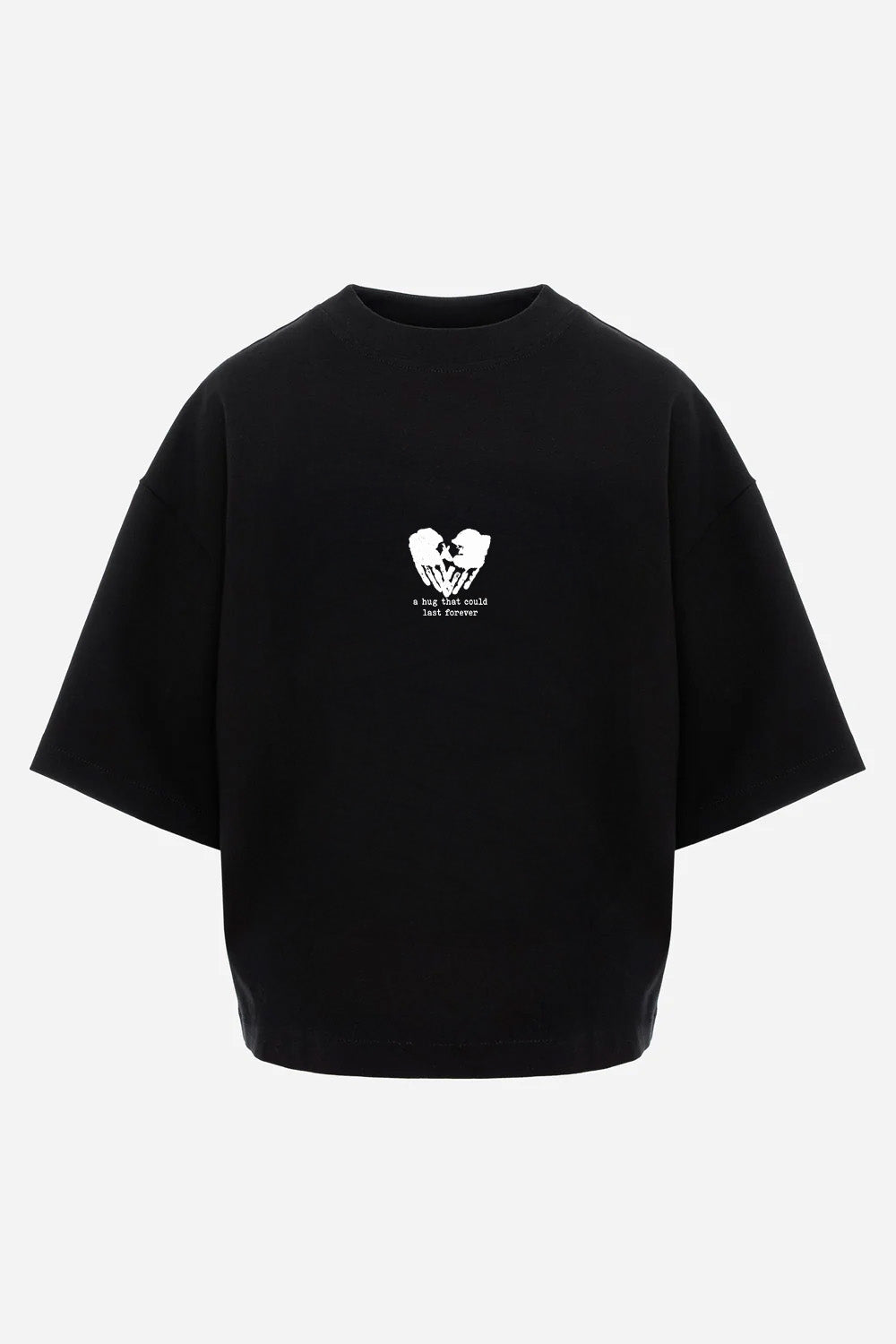 Valentines printed Black T-Shirt