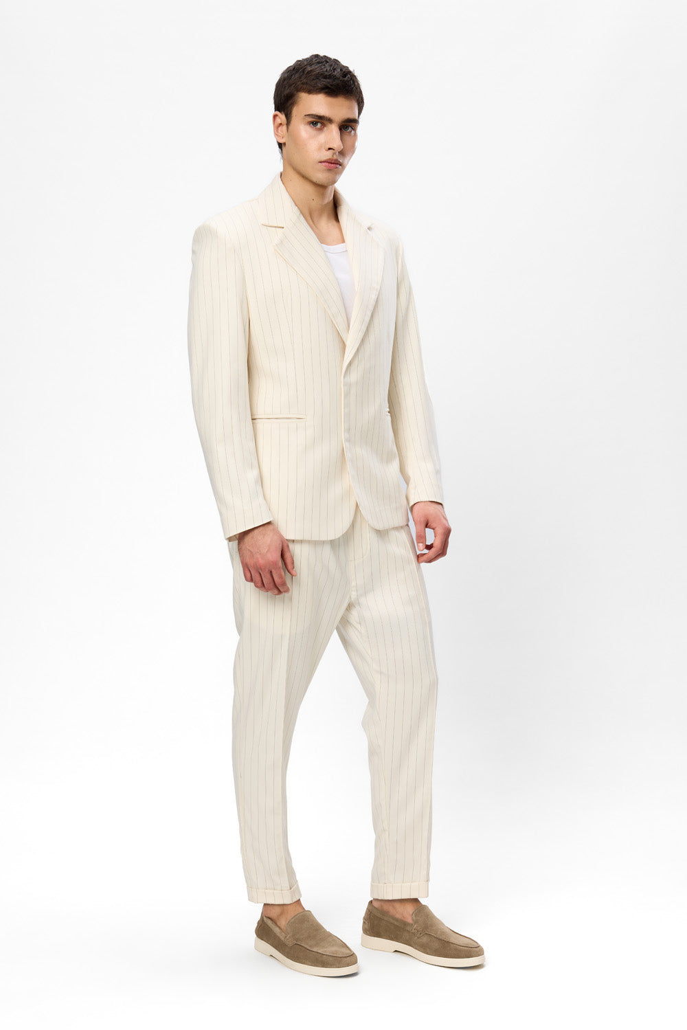 Thom V2 Vanilla with stripes Cloth Blazer