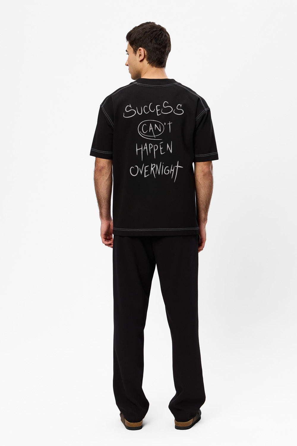 Success 2.0 printed black T-shirt
