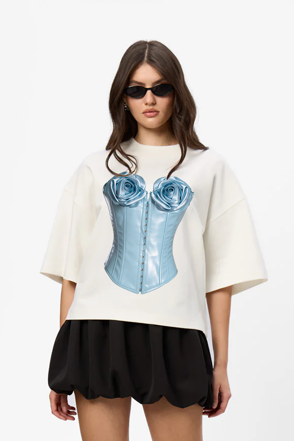 Charmante drukowana koszulka w kolorze Off-White W