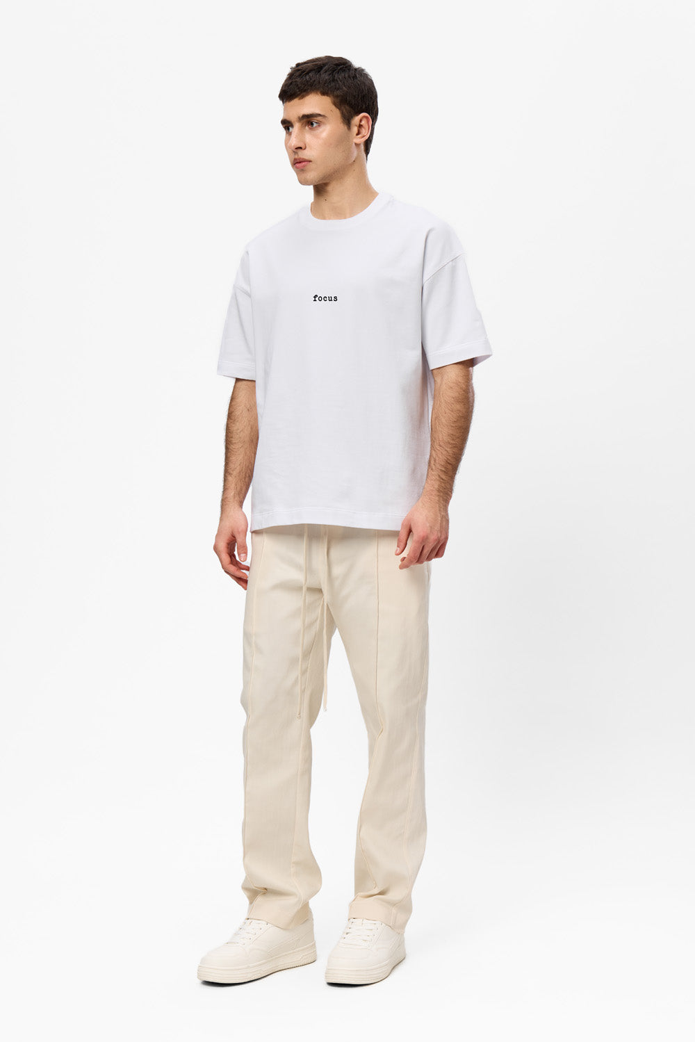 Tricou alb cu imprimeu Focus on the Mission