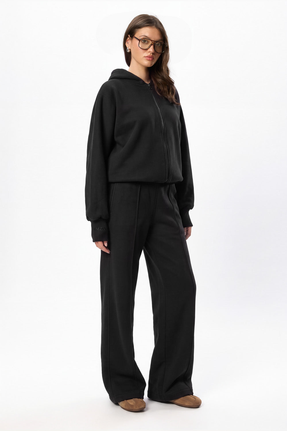 Hardy V2 Black Fleece Zip  Hoodie