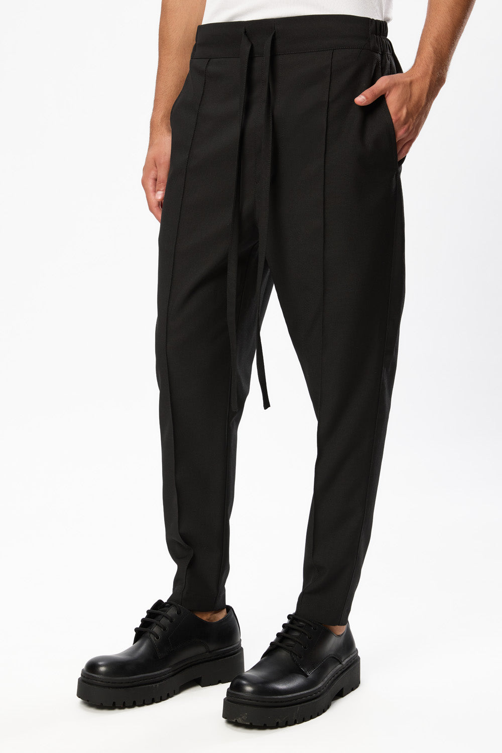 Thom V3 Black Wool Blend Pants