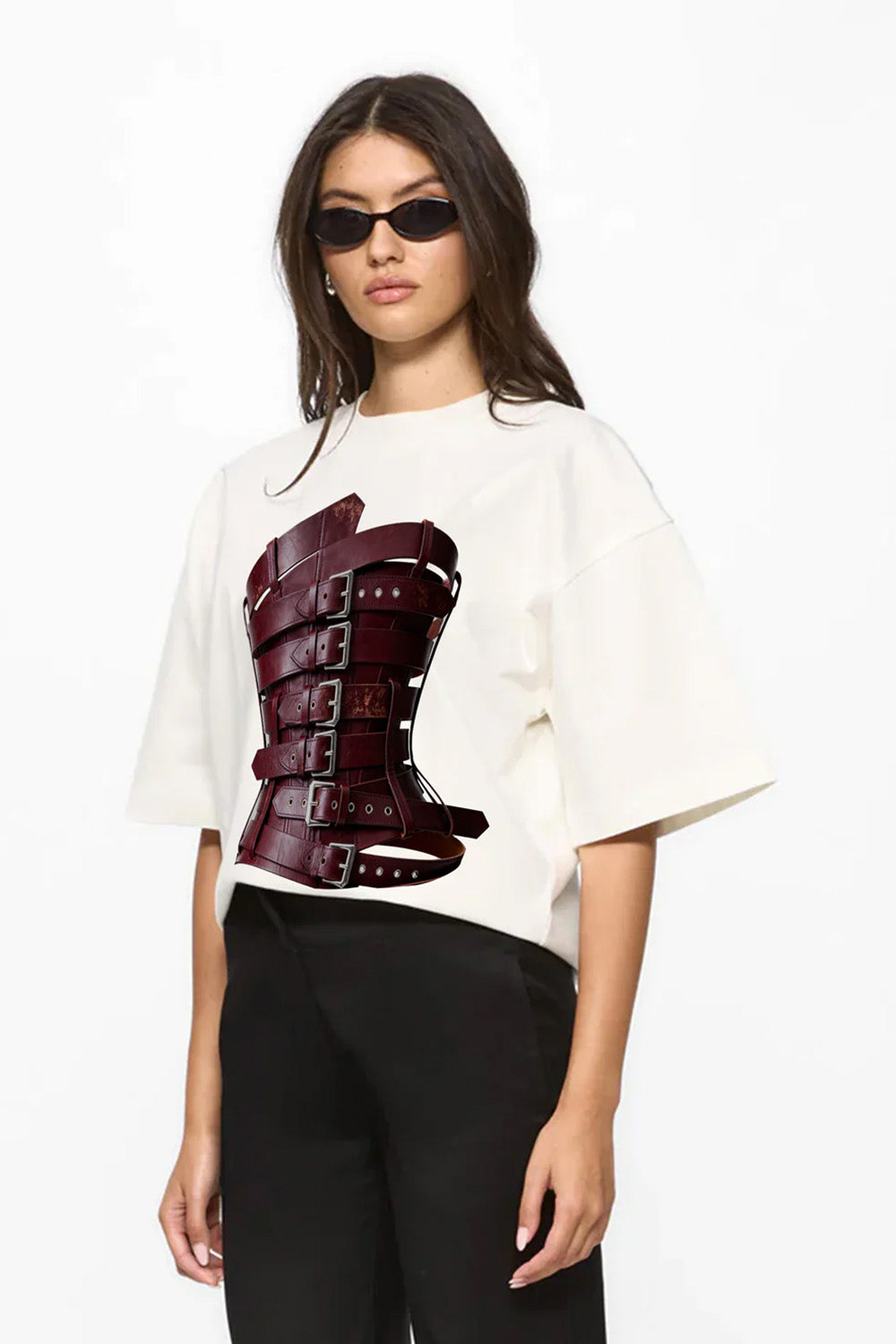 Charmante drukowana koszulka w kolorze Off-White W