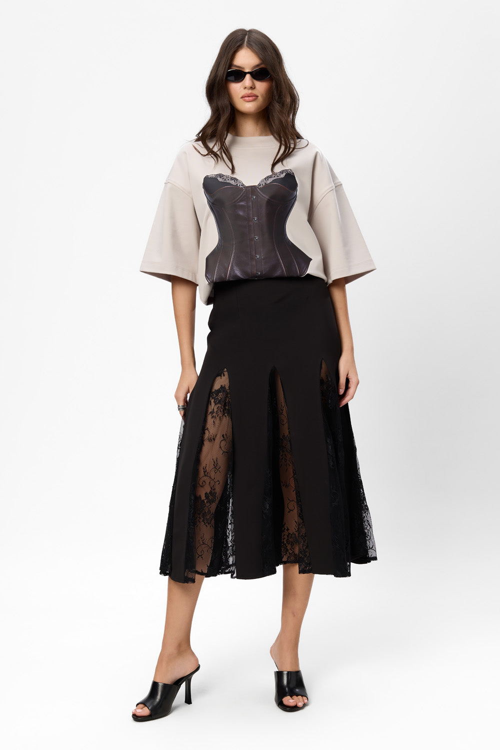 Charmante drukowana koszulka w kolorze Off-White W