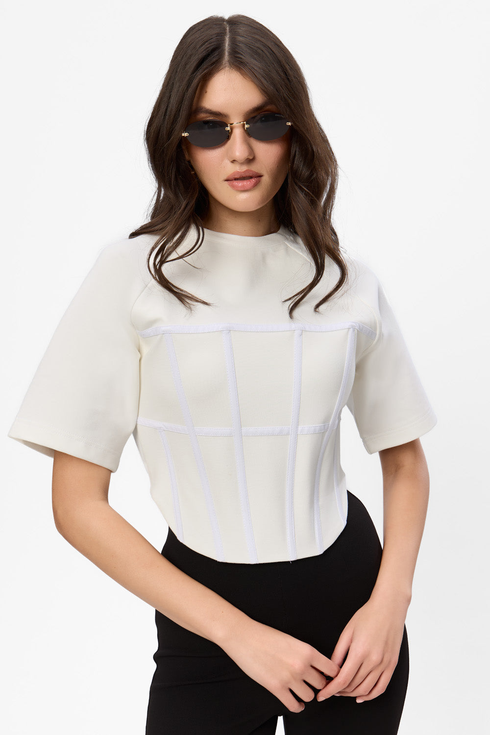 Contour Corset Off-White Top
