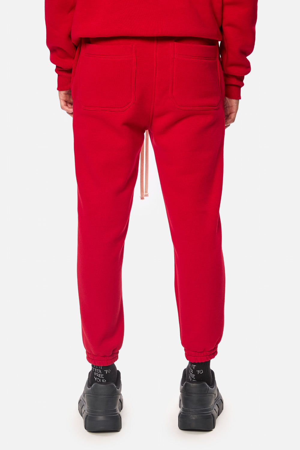 Flame Embroidered fleece Pants