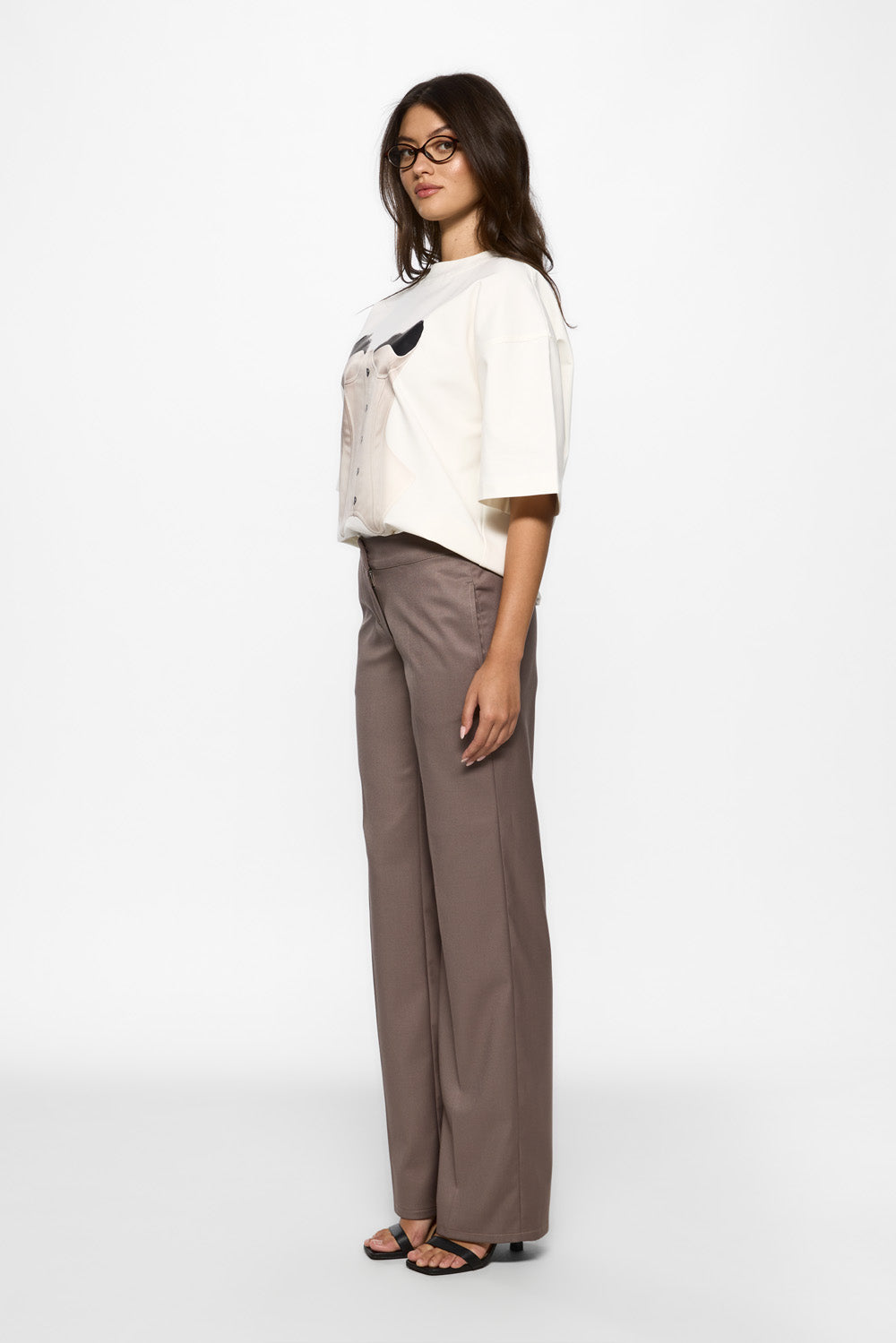 Charmante drukowana koszulka w kolorze Off-White W