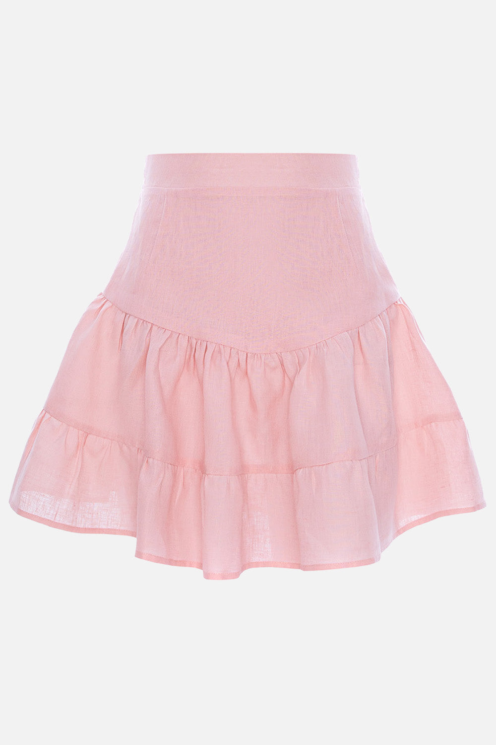 Bali linen pink skirt