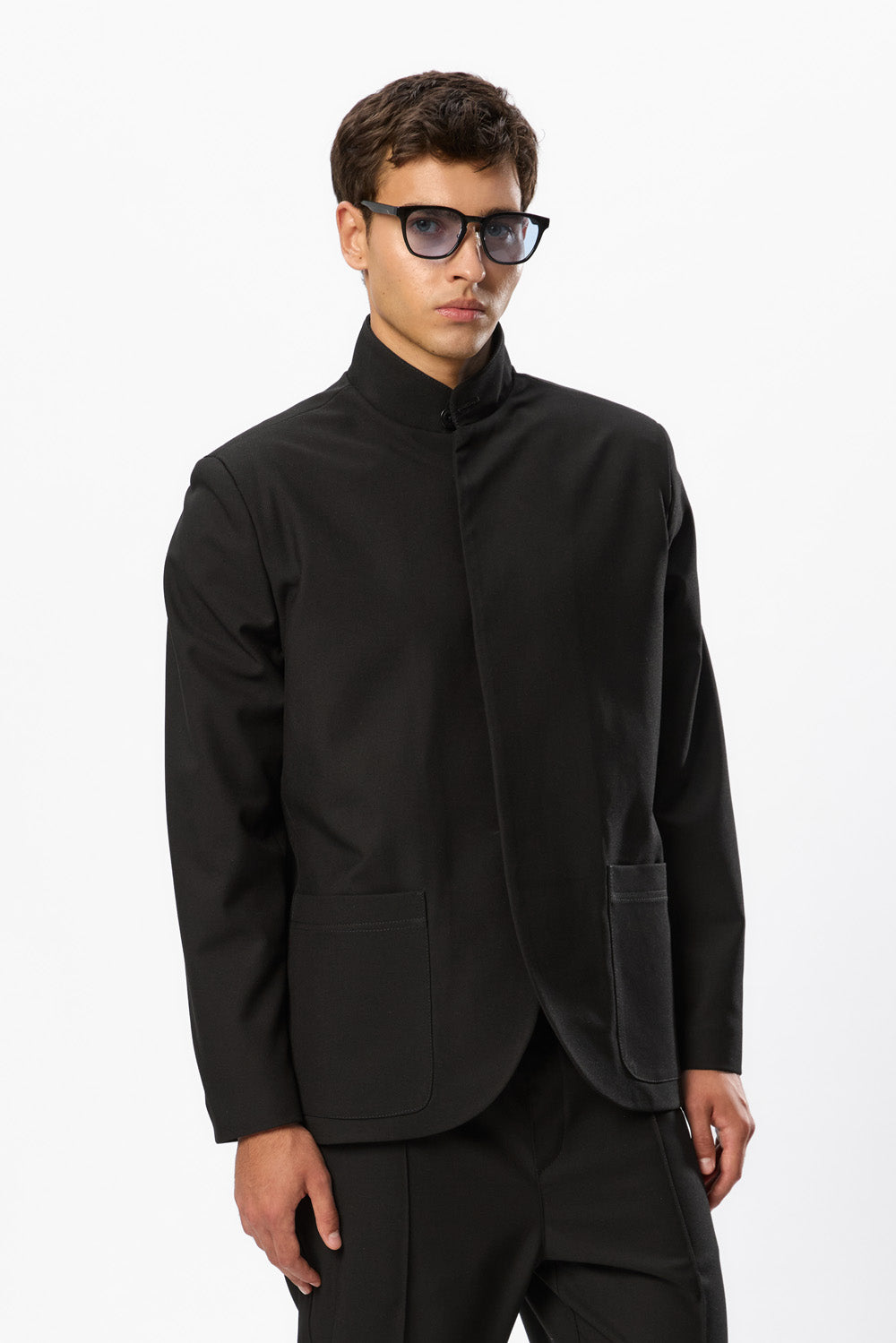 Luce Black Wool blend Cloth Blazer