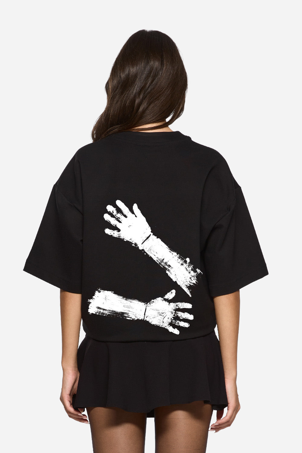 Valentines printed Black T-Shirt