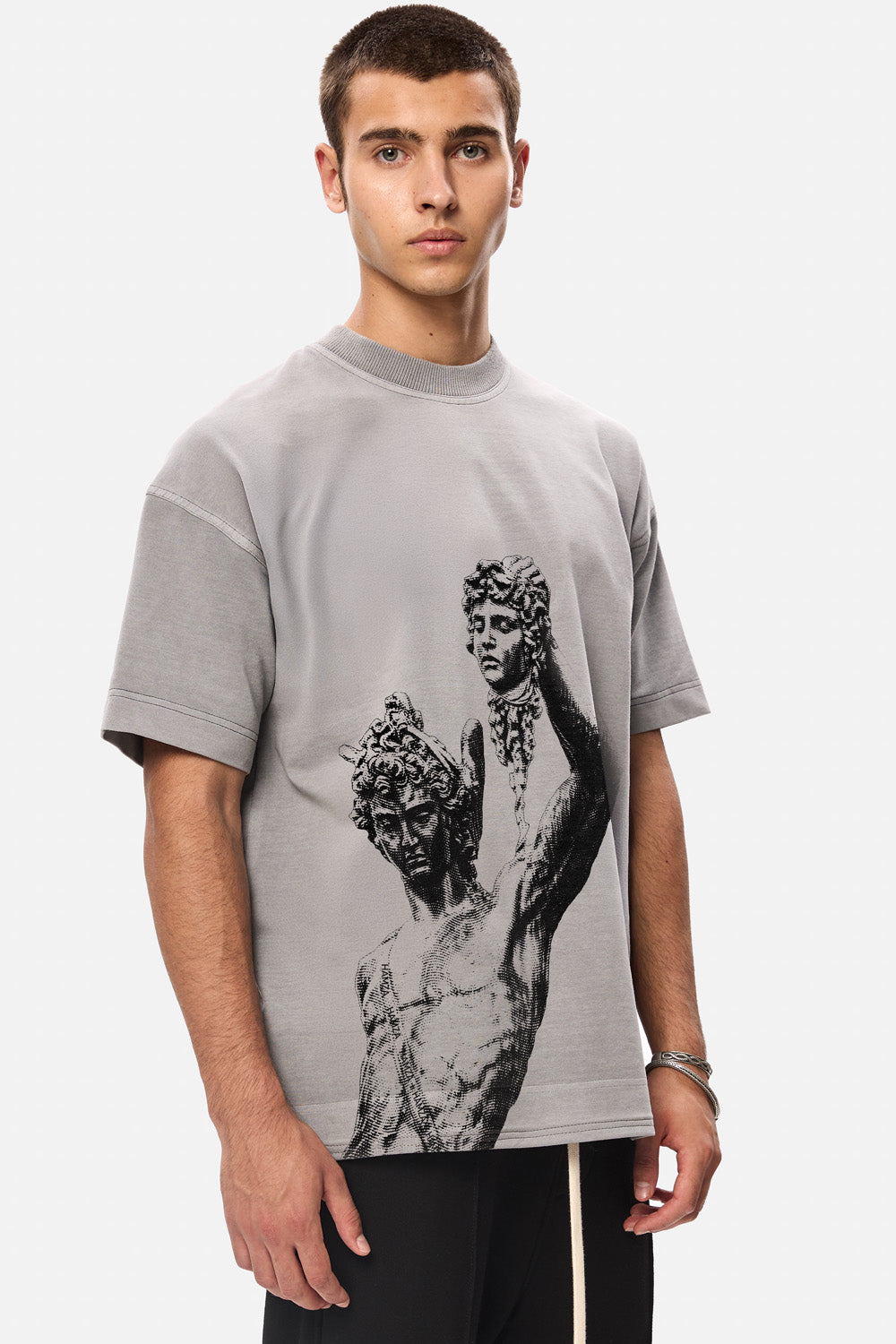 Perseus Grey Printed T-shirt