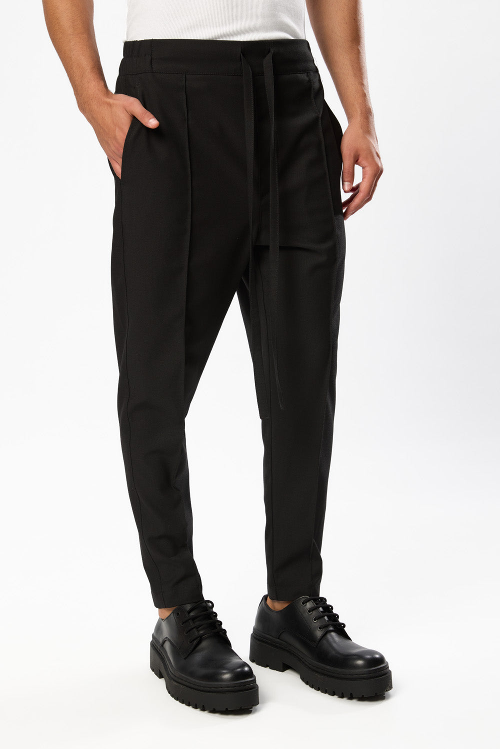 Thom V3 Black Wool Blend Pants