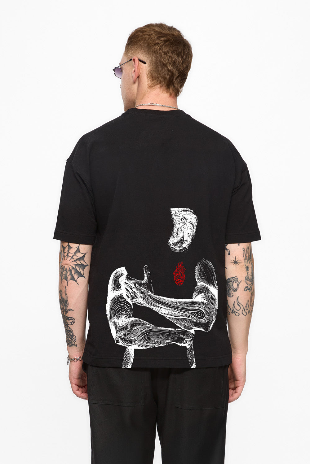 Tricou alb cu imprimeu Riyad