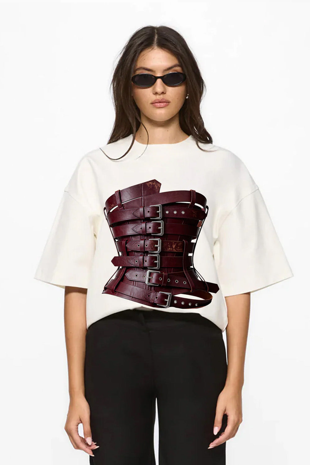 Charmante drukowana koszulka w kolorze Off-White W