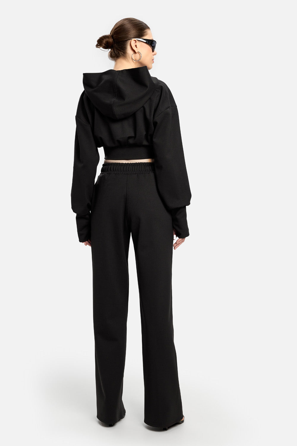 Pantaloni evazați  Karol| Femei | Negru | Stil Modern & Elegant | Confort & Funcționalitate | Atelier Hamza