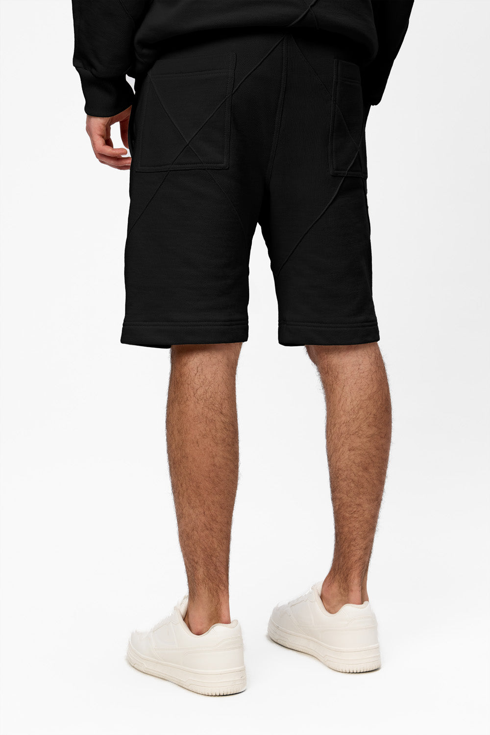 Diamond Black Cotton Shorts