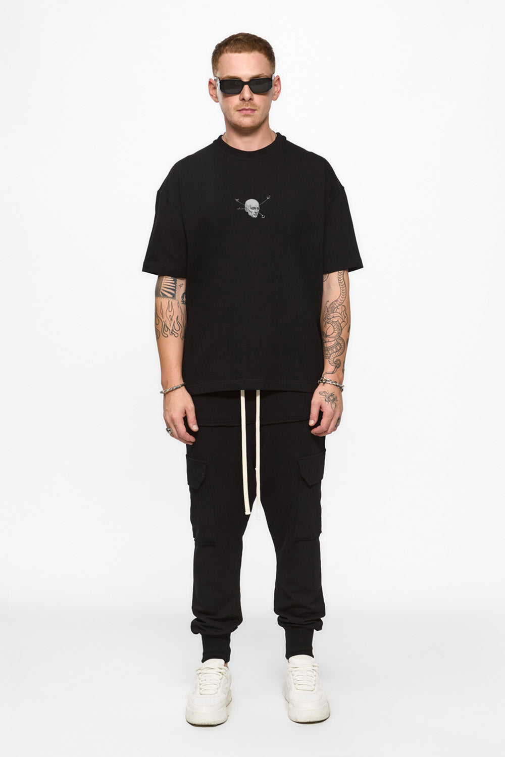 Tricou alb cu imprimeu Riyad