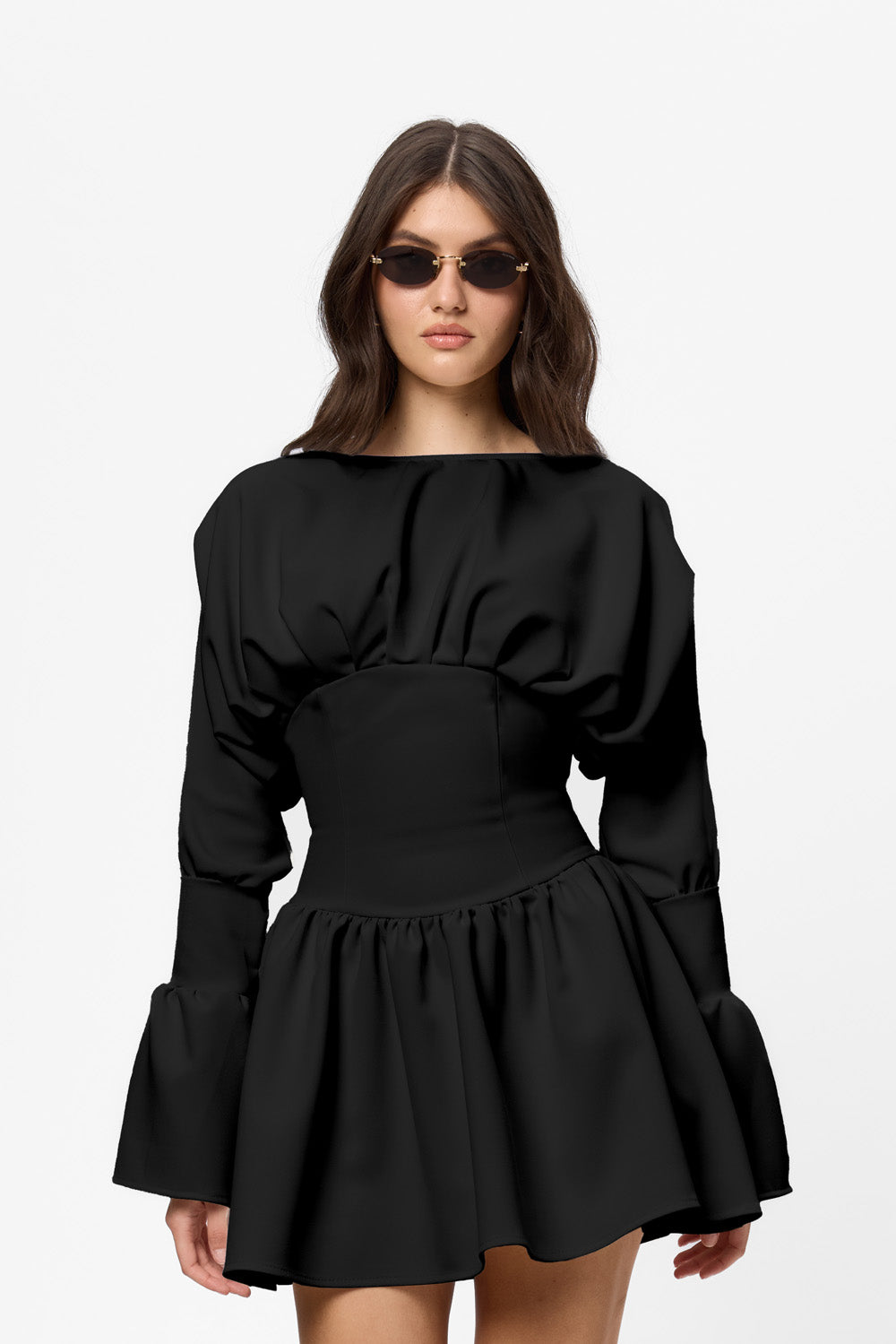 Nyssa Cloth Black Dress