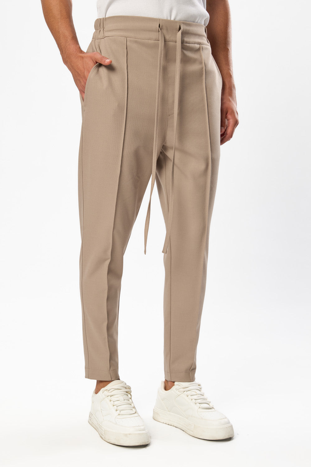 Thom V3 Beige Wool Blend Pants