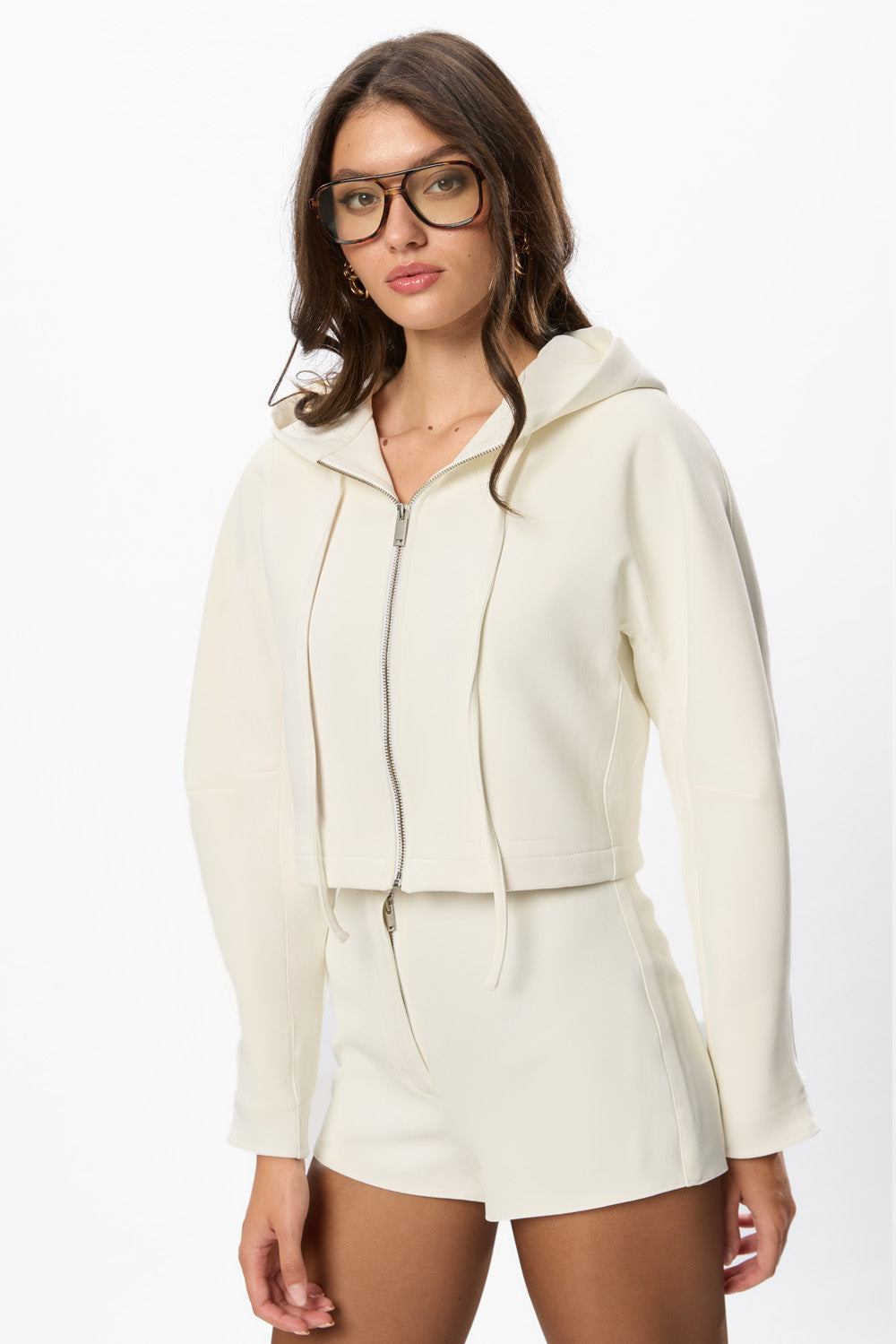 Feli Off-White Woven Jacket