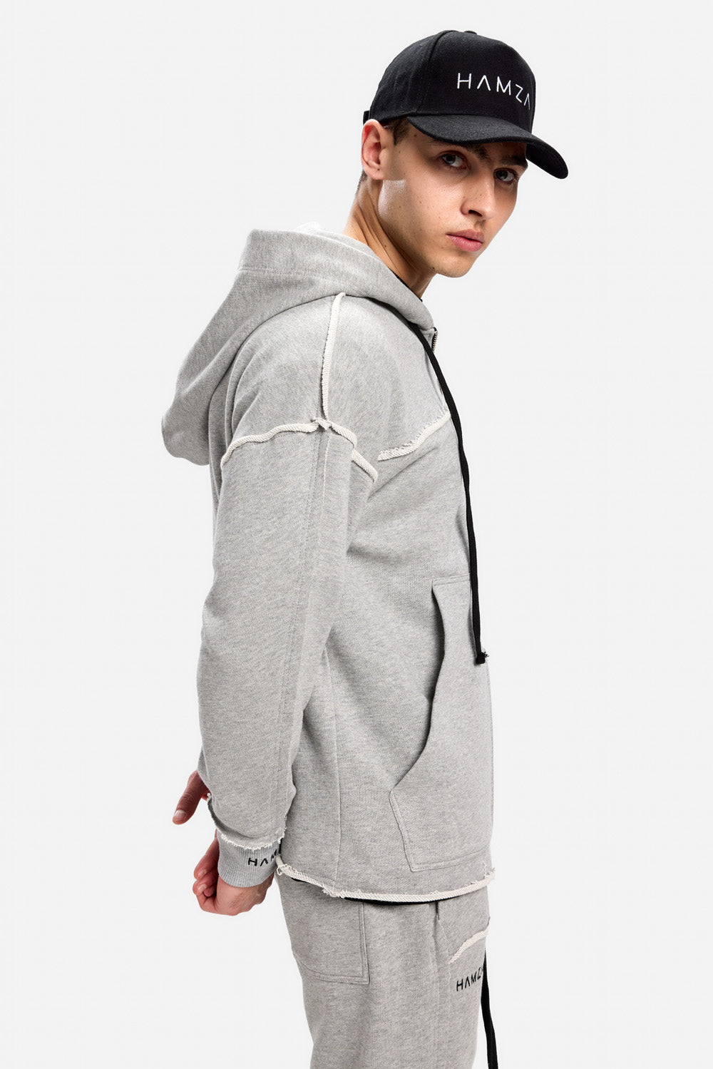 Crudo grey raw hoodie