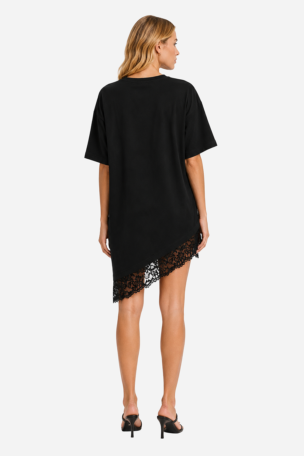Sukienka T-shirt Bandana z nadrukiem gorsetu