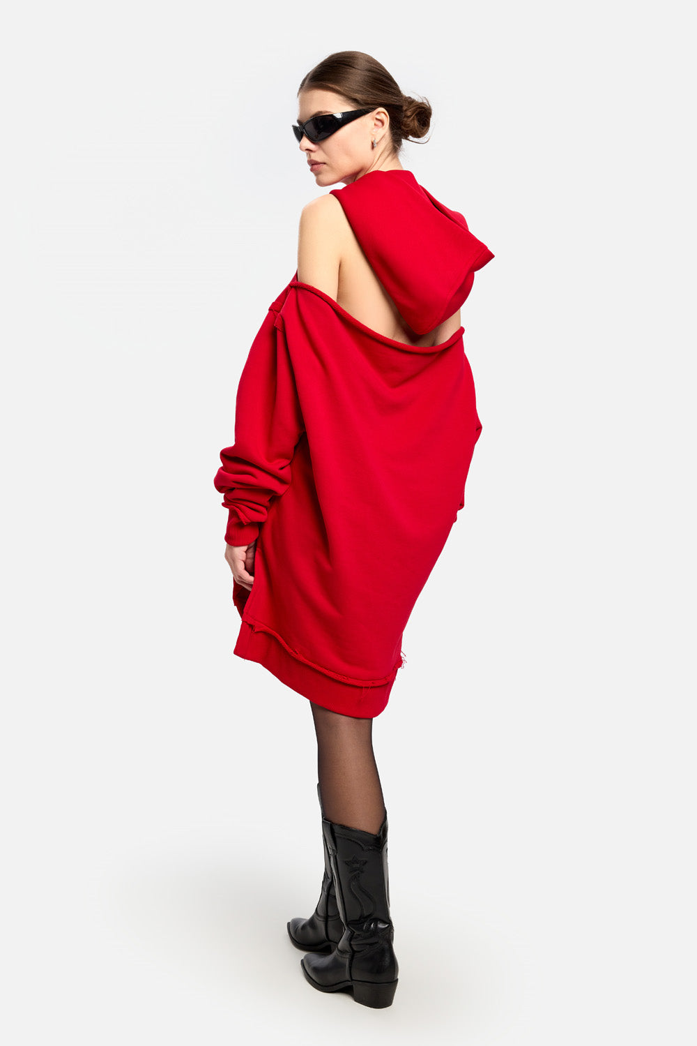 FRAGILE Red Hoodie- Dress II
