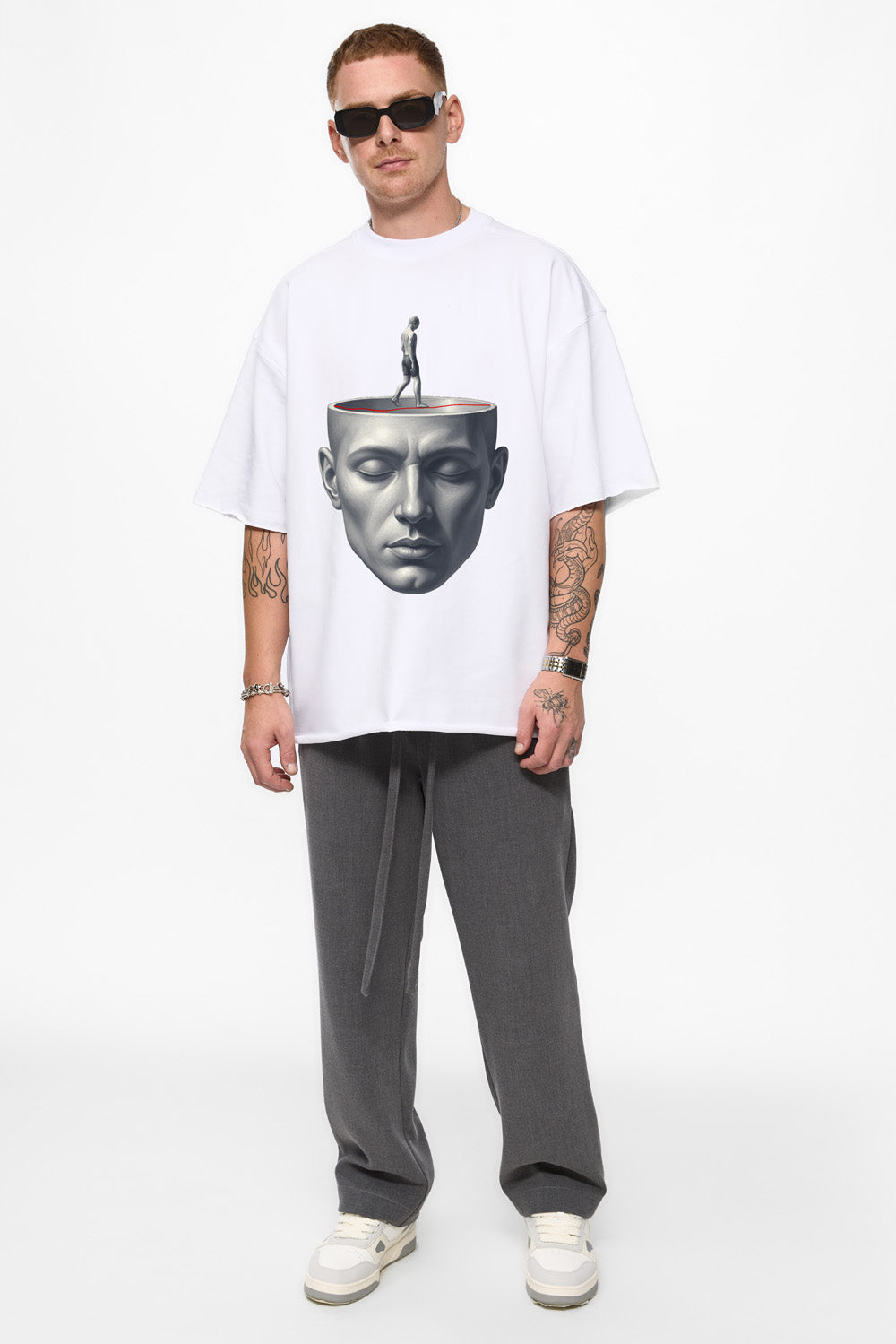 Biały Oversize T-shirt